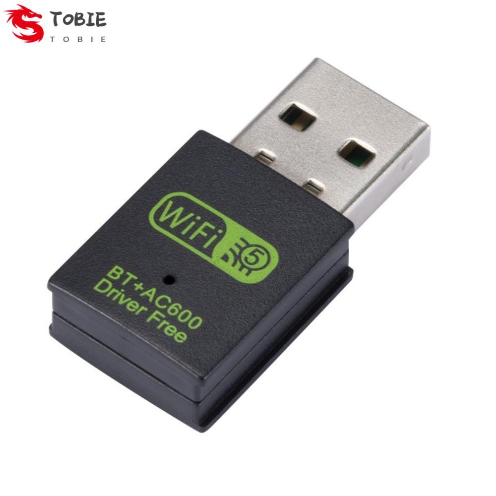 TOBE BT+AC600 WLAN Dongle, อะแดปเตอร์เครือข่าย Wifi ตัวรับสัญญาณ WiFi WLAN Dongle, การ์ดเครือข่ายทนท