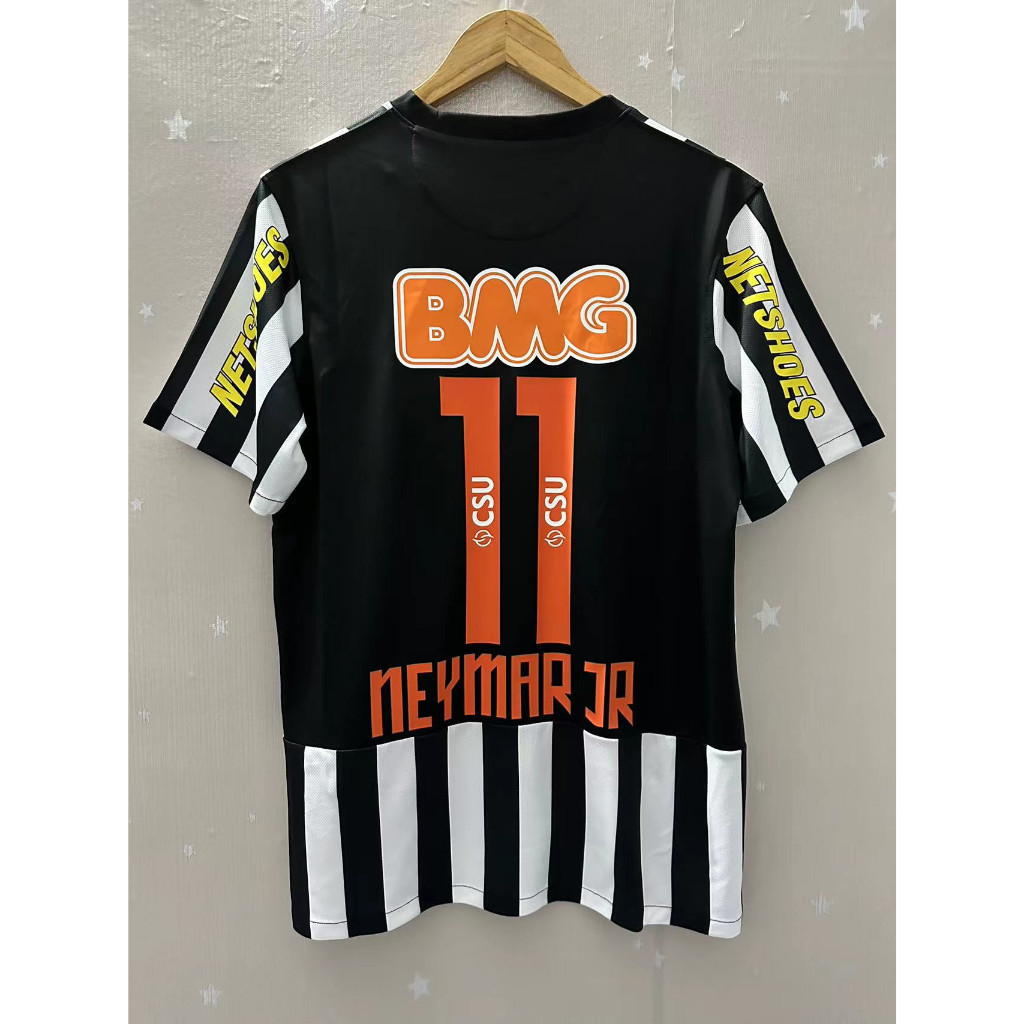 12-13  Away Retro Soccer Jersey Custom T-shirt Football NEYMAR JRabac