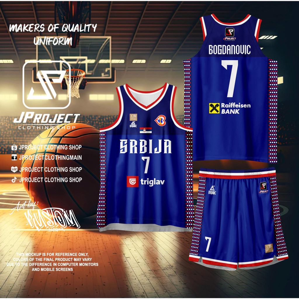 เสื้อ SRBIJA TEAM BLUE DESIGN BOGIORDANOVIC