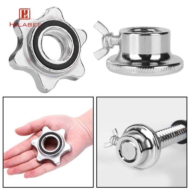 HILABEE สกรู Hex Nut Replacement -Lock Collar Screw Nut สําหรับ Barbell Weight Lifting