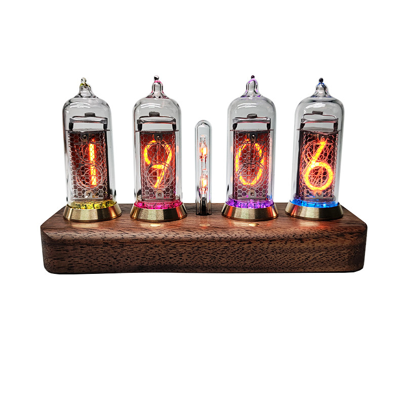 IN14 Motion Sensor Visual Effects ของขวัญที่สมบูรณ์แบบ Idea Nixie Tube Clock พร้อมเปลี่ยนได้ใหม่และง