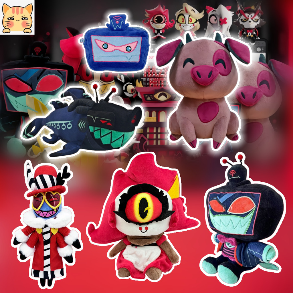 BCT✨in Stock✨Hazbin Hotel Plush Dolls Fun Hazbin Hotel Vox Plushie Toys Velvet ตุ๊กตา HazbinHotel Niffty Plushie ของเล่นสำหรับผู้หญิงและเด็กชาย ของเล่นเด็กสนุกของขวัญวันเกิด คู่รักแลกเปลี่ยนของขวัญ