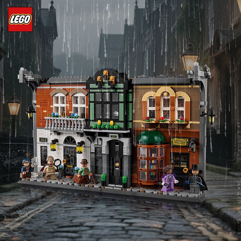 LEGO LEGO ICONS Series 10351 Sherlock Holmes: ของเล่นบล็อกตัวต่อตกแต่งชั้นวางหนังสือ20260110