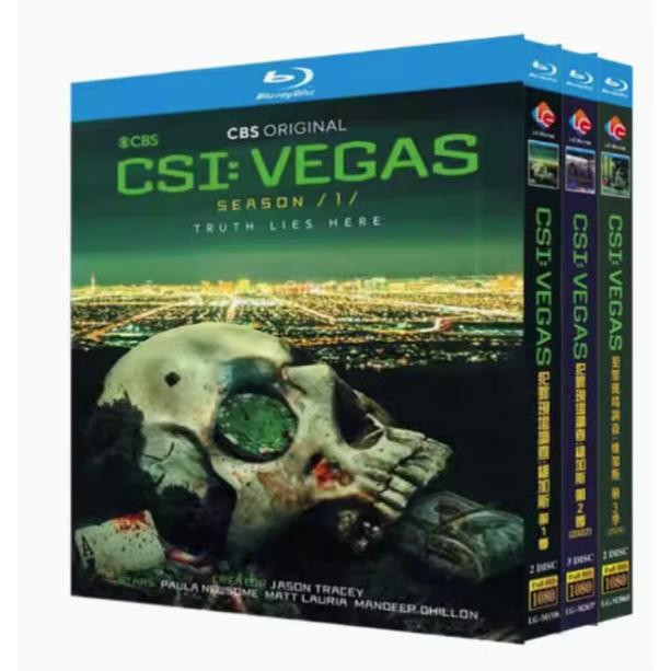 Blu-ray Disc American Drama CSI: Vegas ซีซั่น 1-3 อุปกรณ์เสริม (2021-2024) BD G002