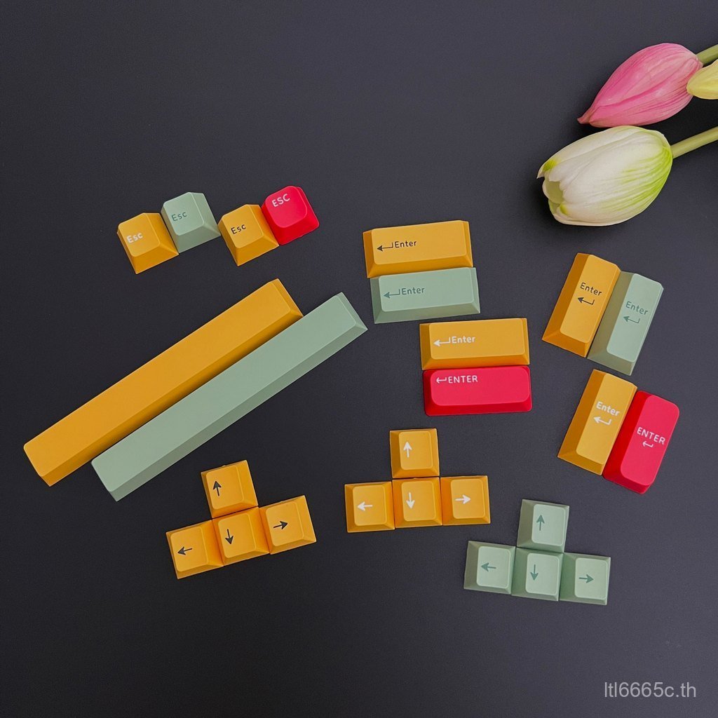 ยอดนิยม ESC Back to Car Space Direction Keycap PBT ทึบแสงโรงงานเดิม Highness สีแดงสีเหลือง Matcha สีเขียวคีย์บอร์ด Keycap