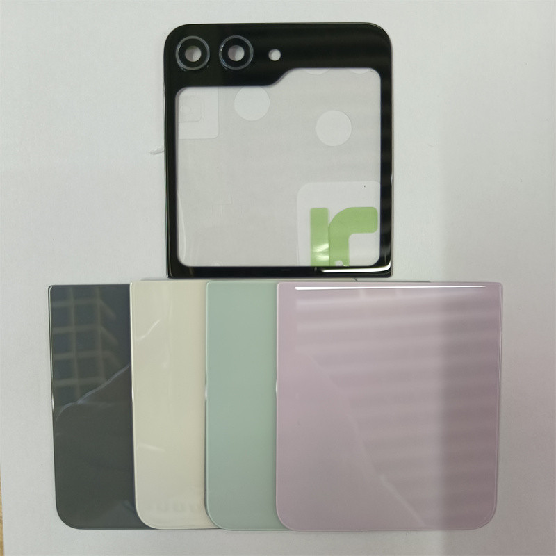 ฝาครอบด้านหลังสําหรับ Samsung Galaxy Z Flip 5 F7310 F731U F731B F731N แบตเตอรี่ด้านหลังประตูกรณีปกหล