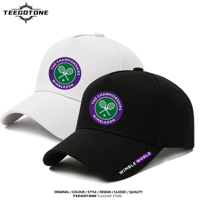 Wimbledon Tennis Championships โลโก้พิมพ์ขี่จักรยานกลางแจ้ง sun shading หมวกเบสบอลสําหรับผู้ชายและผู