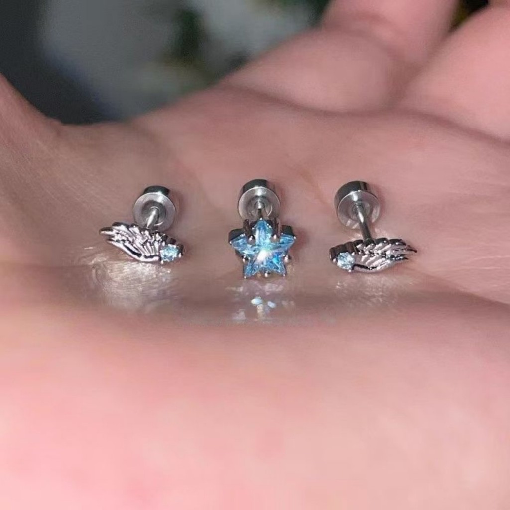 ชุด3ชิ้นโลหะผสมแบบเพทายปีก สำหรับผู้หญิง