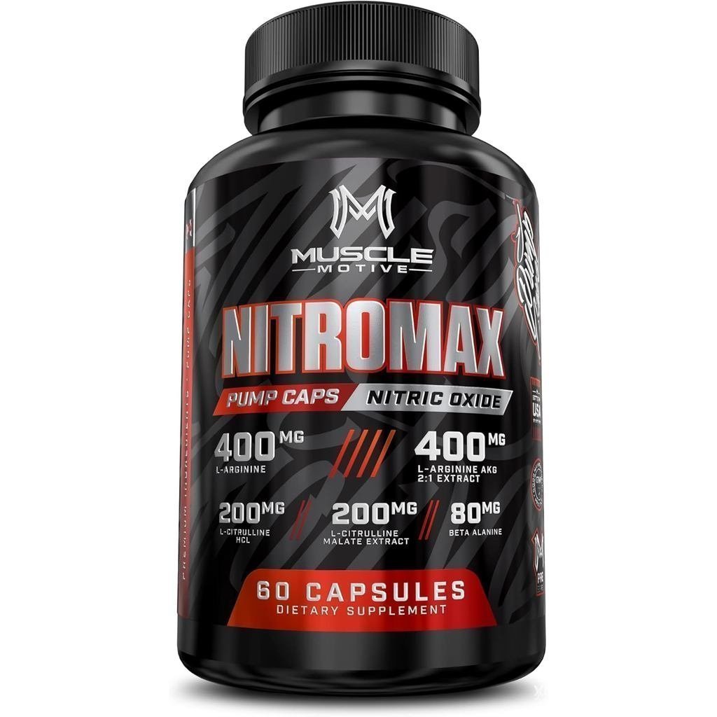 Nitric Oxide Booster 3000mg พร้อม L-Arginine และ L-Citrulline - อาหารเสริมเพื่อกล้ามเนื้อ พลังงาน แล