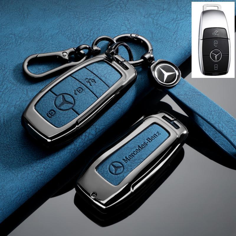 ฝาครอบกุญแจรีโมทสําหรับ Mercedes Benz Maybach S580 ABC-M-Class-E-GLB-GLE-R-SL GLC200 Key Protector ผ