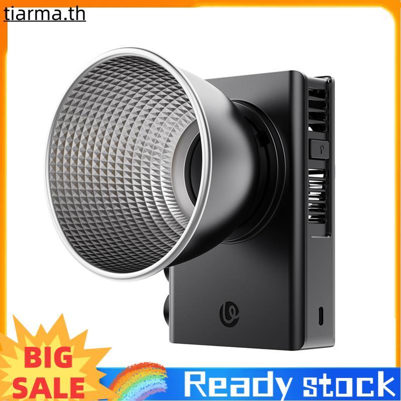 TIARMA 14500Lx 100W COB Light 2700-6500K พร้อมพัดลมระบายความร้อนสําหรับ Vlog Live