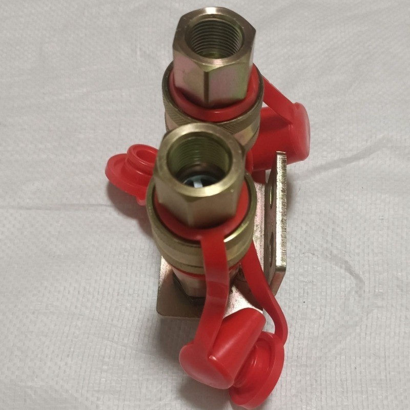 ข้อต่อไฮดรอลิกเร็ว YISONG ขนาด G1/2 (20x1.5/22x1.5) คุณภาพสูง สำหรับวาล์วหลายทางรถแทรกเตอร์ (นำเข้า)