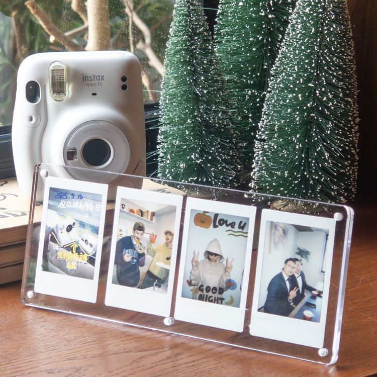 New Product#Photo Polaroid Display Frame Acrylic Photo Frame Card Brick3Inch mini Polaroid Photo Fra