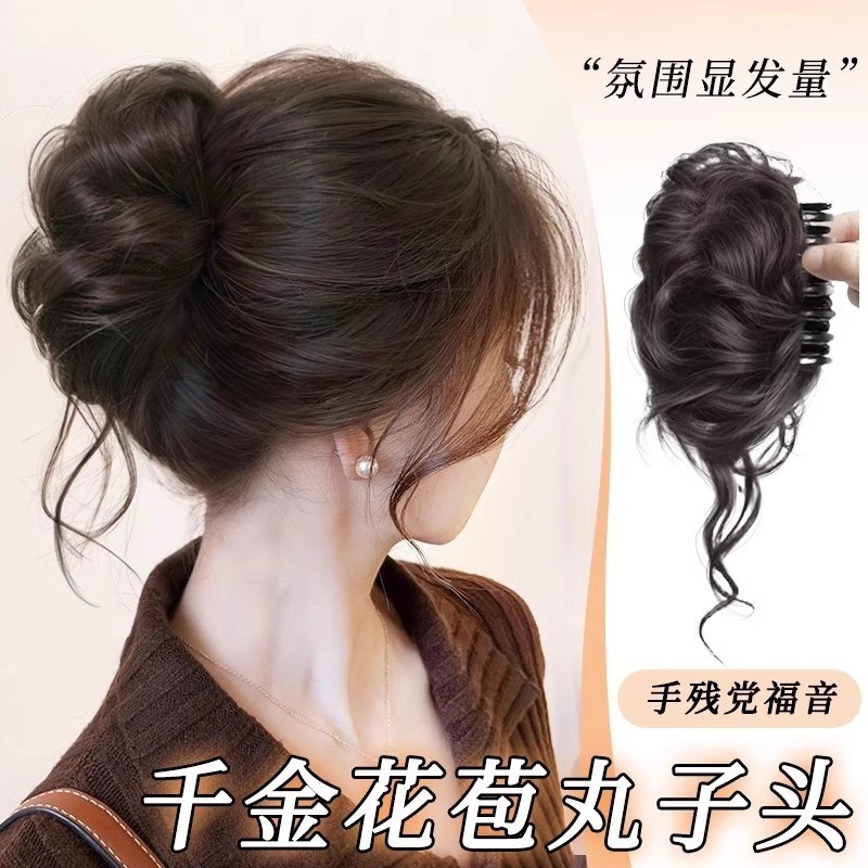 บอลผูกผมลูกสาวหน่อหัวคว้าคลิปผมเครื่องมือจําลองสูงกะโหลกด้านบนใหม่สไตล์จีนมังกรปัดผมผูก RTT5