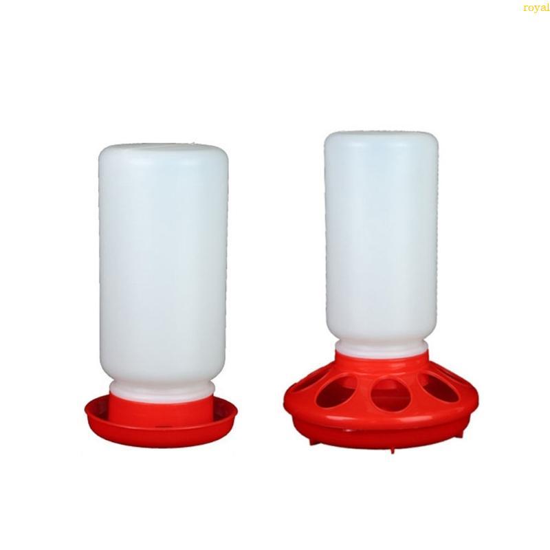 (ส่วนลดสูง)oyalking.th Chick Feeder Waterer Combo สําหรับสัตว์ปีกพลาสติก 1 Quart Feeder 0 9 Quart Wa