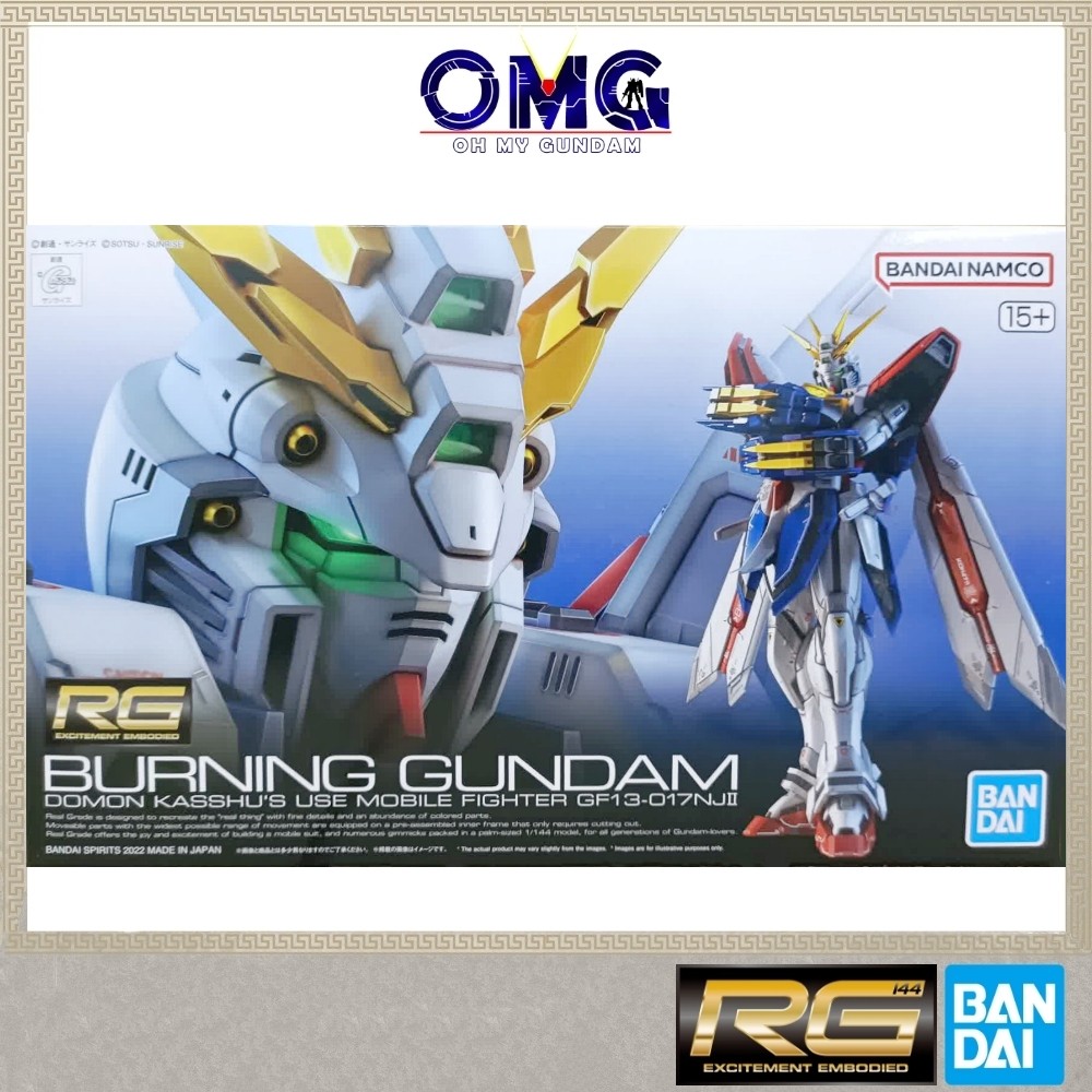 Bandai RG 1/144 Burning Gundam 63358 RG GF13-017NJ II God 1/144 G Gundam RG God Gunpla Plamo OMG พลา
