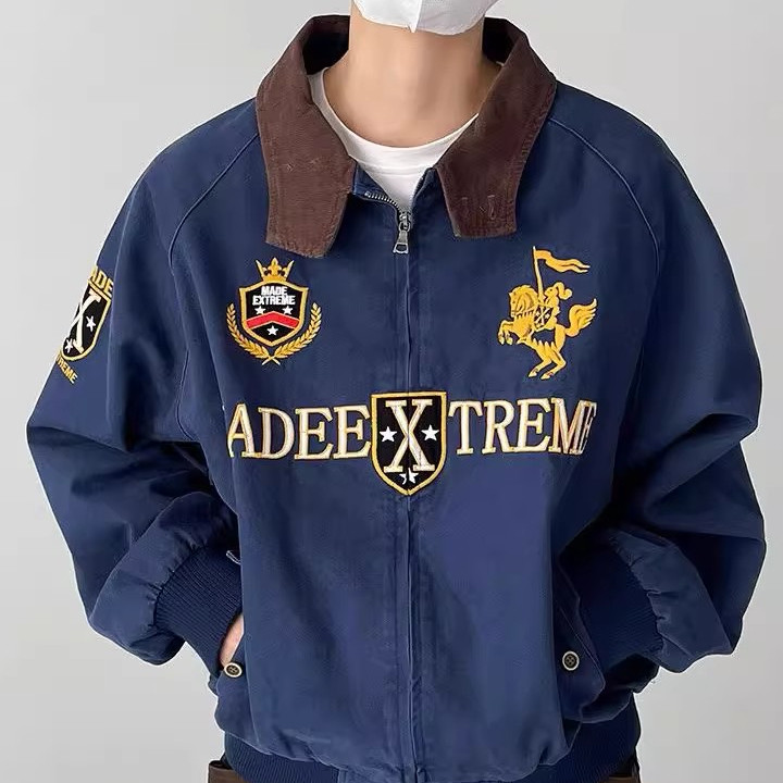 American High Street Street Wear European American Casual Jacket Men Street High-End Jacket Men