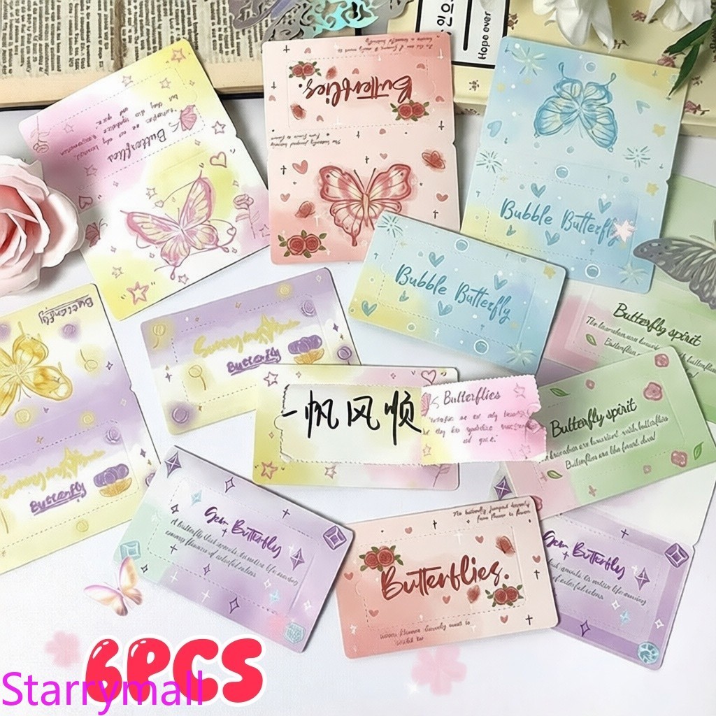 ใหม่ 6 ชิ้น/แพ็คที่ไม่ซ้ํากัน DIY Creative Scratch การ์ดเด็กรางวัลจุด Interactive Lottery Encouragem