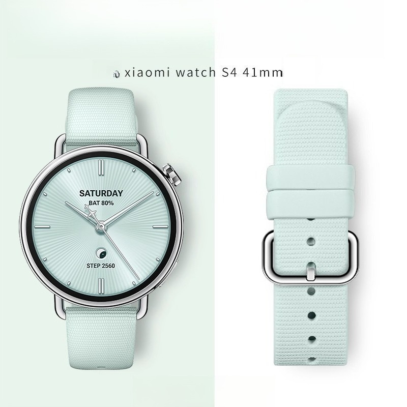สายซิลิโคนสําหรับนาฬิกา Xiaomi S4 41 มม. ห่วงกีฬาเปลี่ยนอุปกรณ์เสริมสําหรับ XIAOMI นาฬิกา S4 41 มม.