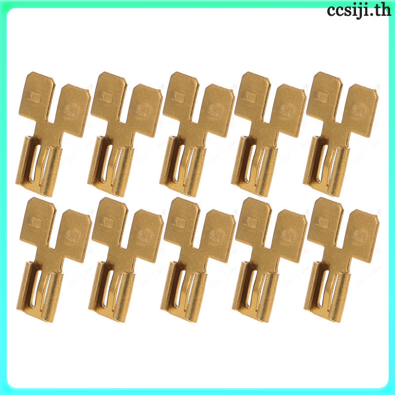 📱 8pcs ขั้วต่อสายไฟชนิดเสียบสองด้านแบบเร็ว Spade Connectors