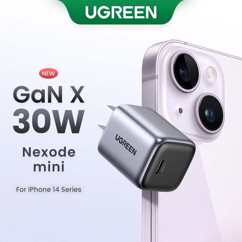 UGREEN Nexode GaN 30W Fast Charger สําหรับโทรศัพท์ USB C Charger สําหรับ Pad Charger