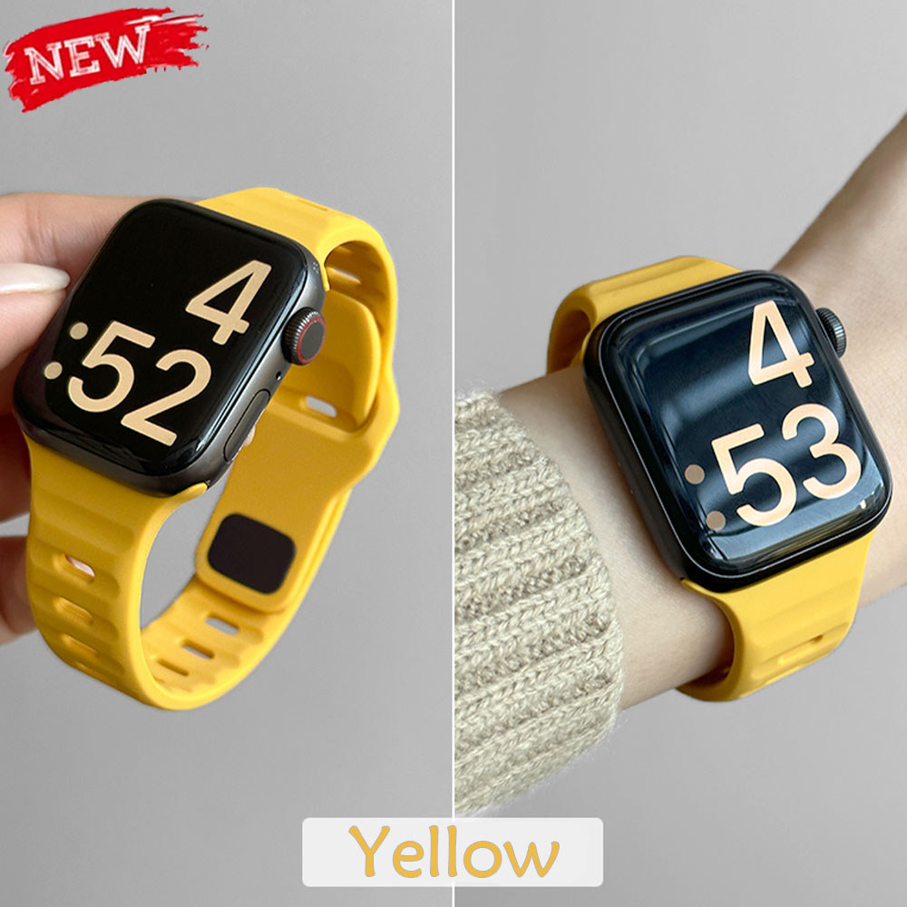 แฟชั่นสายสปอร์ตวงสําหรับ แอปเปิล ดู พิเศษ 3 2025 46 มม.49 มม.45 มม.40 มม.44 มม.42 มม.41 มม.ซิลิโคนสําหรับ ฉันดู ชุด 11 10 9 8 7 6 5 4