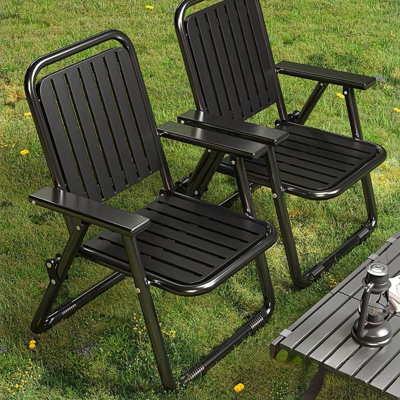 Outdoor Folding Chair Picnic Chair Portable Beach Chair Courtyard Leisure Balcony Waterproof Backres