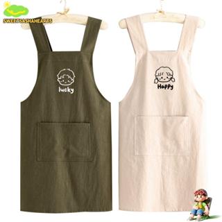 สวี ผ้ากันเปื้อนเอวญี่ปุ่น,ผ้าฝ้ายป้องกันสกปรกผ้ากันเปื้อนคร…