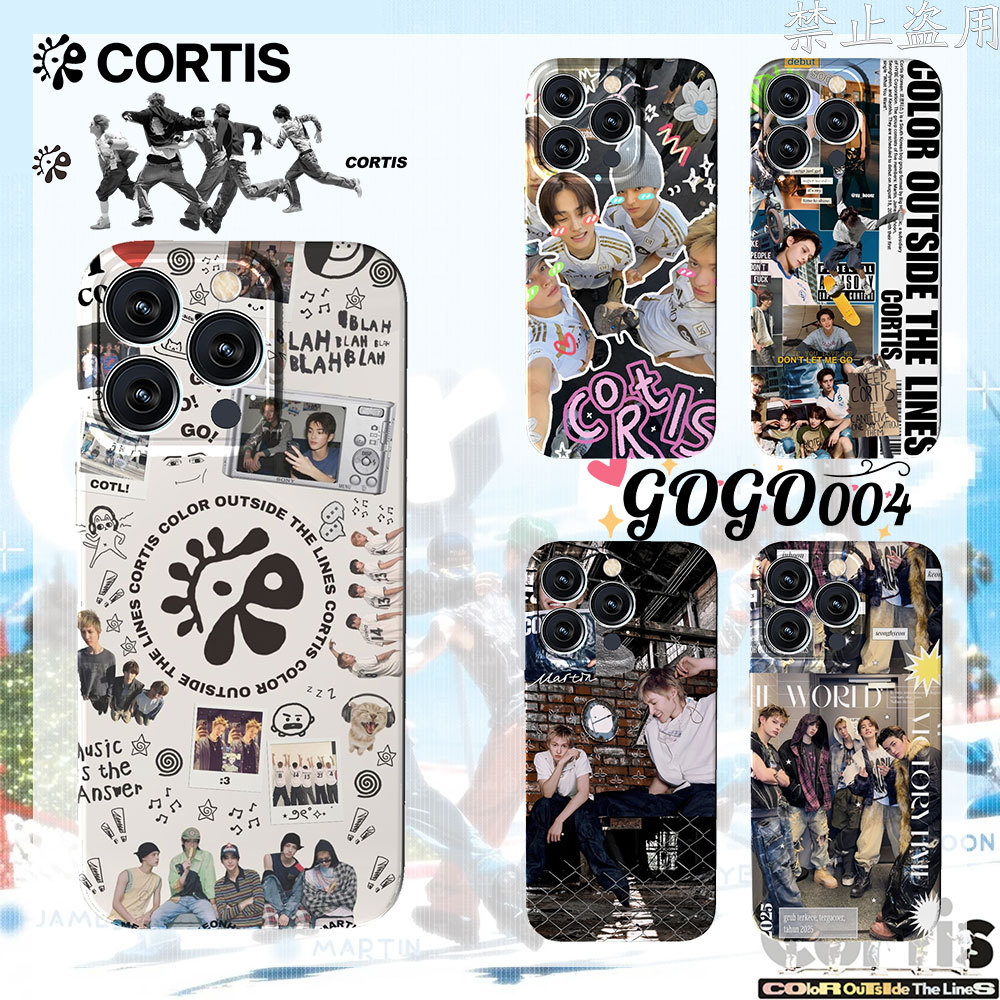 Cortis โทรศัพท์มือถือส่วนบุคคลกรณีต้นฉบับการ์ตูนฟิล์มเปลือกฝาครอบเหมาะสำหรับ iPhone Case#010