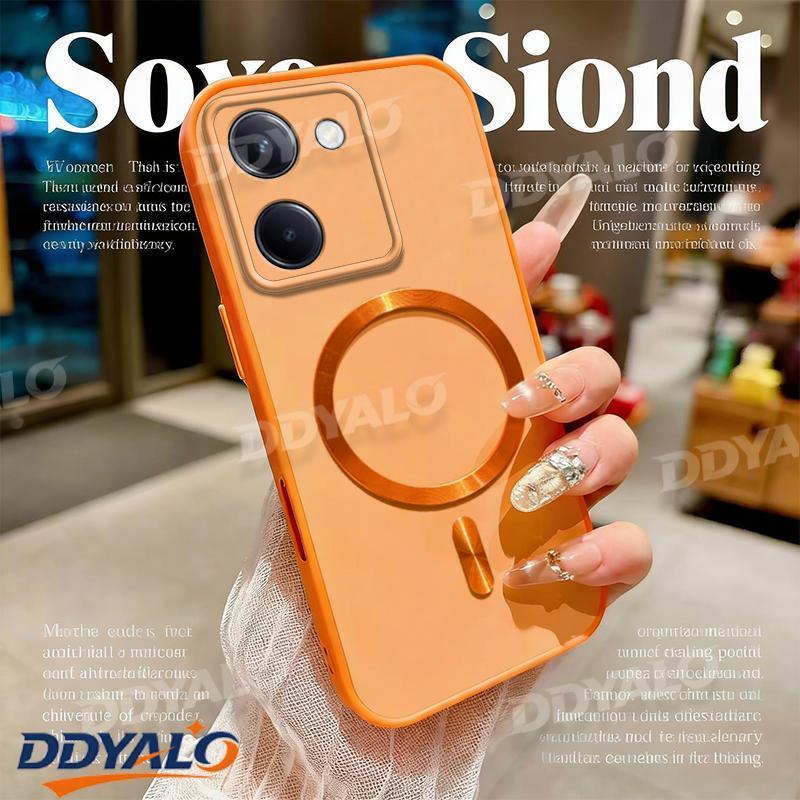 บล็อกสีแม่เหล็กปลอกบางพิเศษสําหรับ VIVO Y36 5G kaso ng telpono hone Case, Drop Protection Soft Edge 