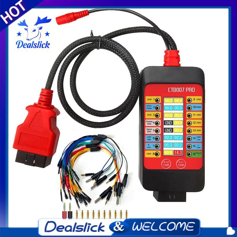 CTB007 PRO OBD2 กล่องฝ่าวงล้อมพร้อมจอแสดงผล LCD Digital Vrms, เครื่องมือทดสอบ ECU, เครื่องมือวินิจฉั