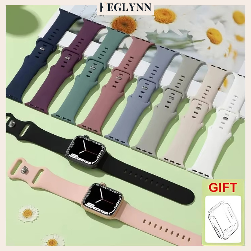 สายซิลิโคน นุ่ม ชัดเจน เคสปกป้องหน TPU for Smartwatch Ultra SE 3 2 Series 11 10 9 8 7 6 5 IWatch 49 46 42 45 41 44 40mm