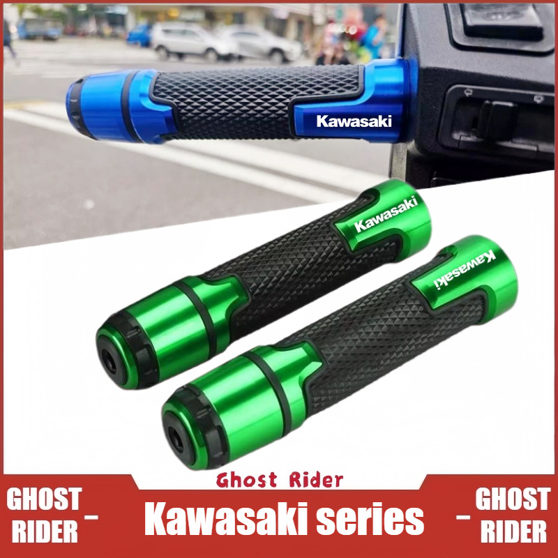 สําหรับ KAWASAKI Z125 Z250 Z300 Z400 Z500 Z650 Z900 Z1000 ดัดแปลงรถจักรยานยนต์ Handlebar Grips ยางกันลื่น Handle Grip ชุดอุปกรณ์เสริม