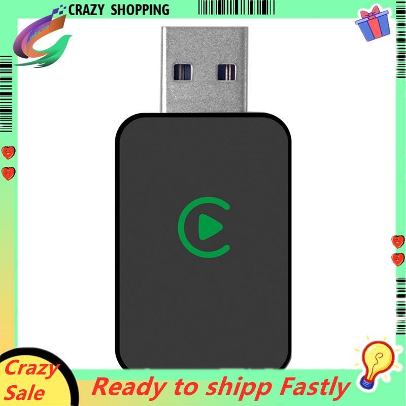 อะแดปเตอร์ Carplay ไร้สายในรถยนต์ 2 in 1 Dongle แบบมีสายไปยัง USB ไร้สายสําหรับ Android Auto สําหรับ