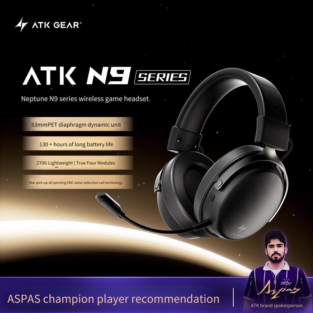 ATK GEAR Neptune N9 Four Mode Wireless Headwear Noise cancelling Band ไมโครโฟนหูฟังสําหรับเล่นเกม
