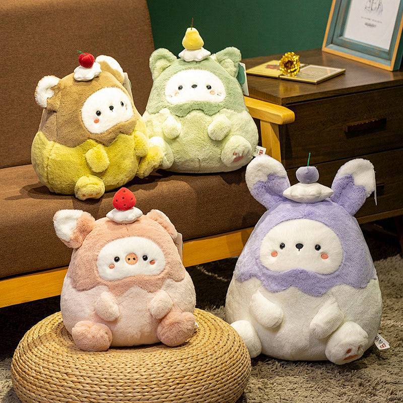 Birthday Cake Style Pillow Cake Elf Plush Doll Cute Fun Doll 1ND7