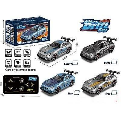รถบังคับ ดริฟท์ขนาดเล็ก 1:64 RTR GTR Drift RC Car 4WD E80
