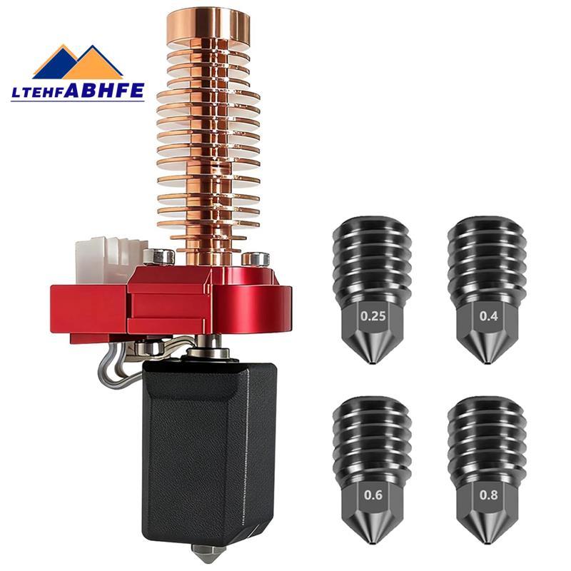 [ขายร้อน L]สําหรับ Adventurer 5M/5M Pro ใช้งานร่วมกับอัพเกรดเซรามิค Hotend พร้อมหัวฉีดเหล็กชุบแข็ง (