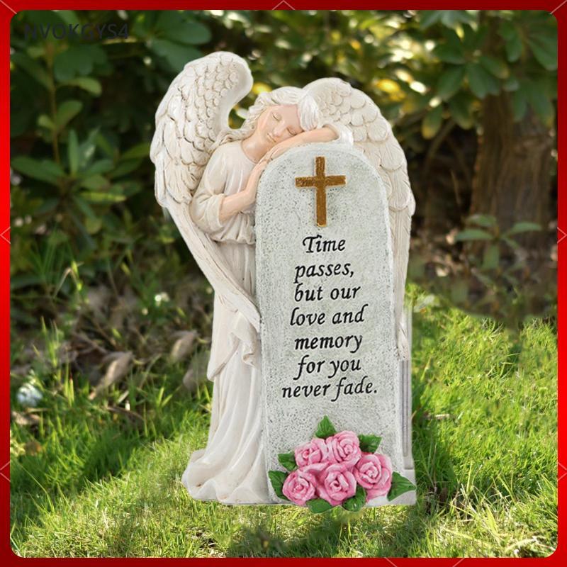 [nvokgys4] Cemetery Grave Angel รูปปั้นประติมากรรมตกแต่งสะสมตกแต่งสวน Angel