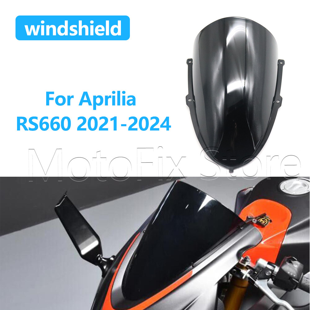 สําหรับ Aprilia RS660 RS 660 660RS RS-660 2021 2022 2023 2024 รถจักรยานยนต์ด้านหน้ากระจกกระจก Deflec