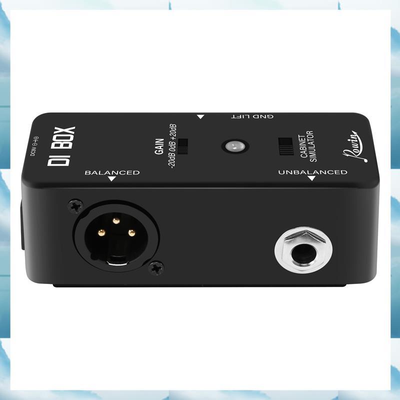 [WSB] DI BOX LEF-331 Micro-DI พร้อม Cab Sim and Gain Guitar Effect Pedal True Bypass