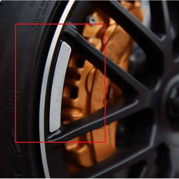 Hub Rims Eyebrow สําหรับ AMG สติกเกอร์ 4 ชิ้น AMG ล้อคิ้วสติกเกอร์ Hub Trims สําหรับ AMG Mercedes-be