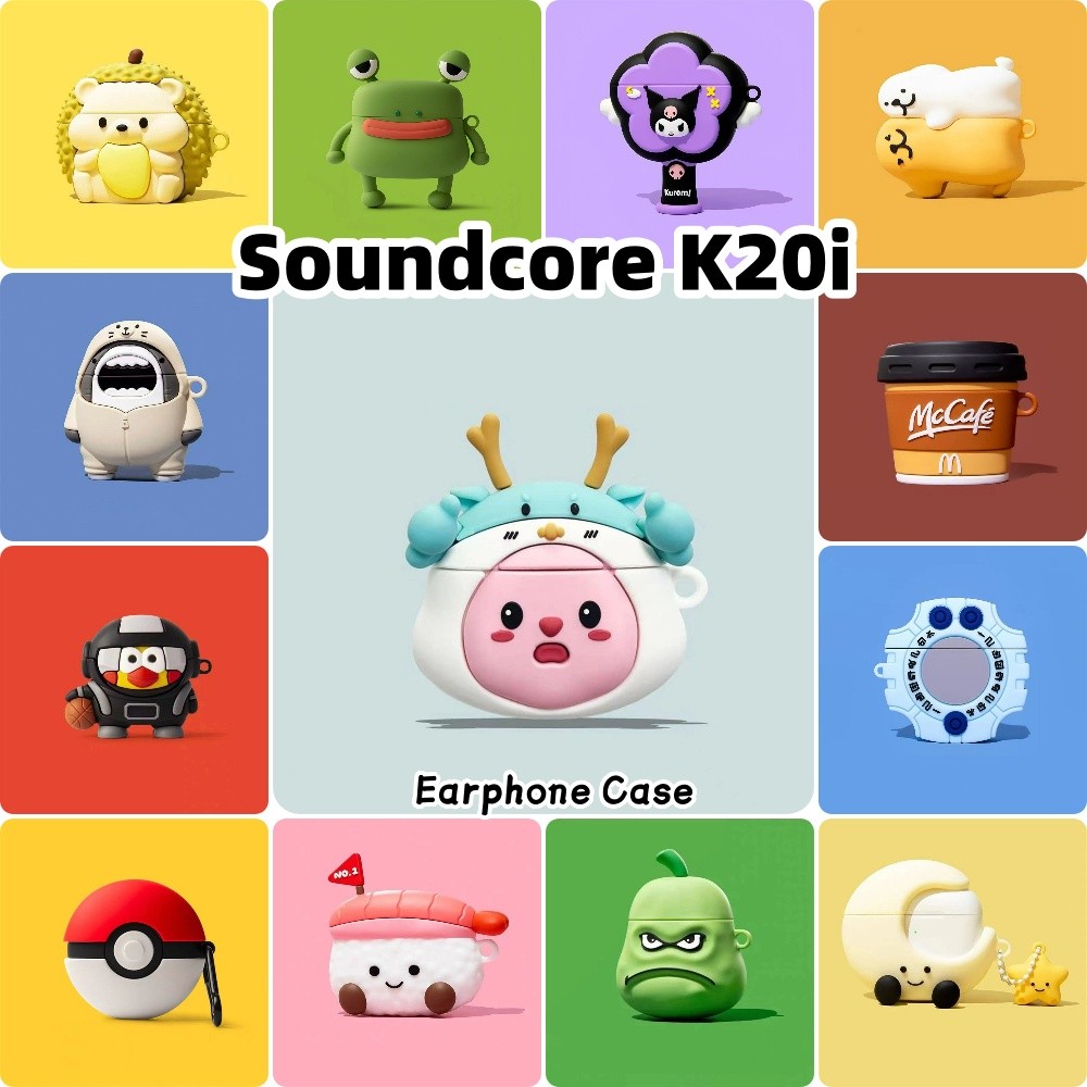 READY STOCK!นําไปใช้กับ Soundcore K20i เคส Case เคสหูฟัง Phim hoạt hình thời trang ซิลิโคนนุ่ม เคส เ