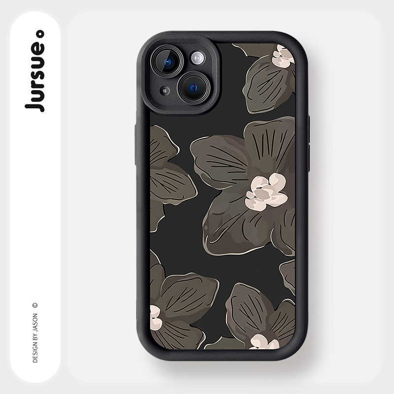 JURSUE เคสไอโฟน เคสนุ่มกันกระแทก ลายดอกไม้ เคสโทรศัพท์ for iPhone 17 Air 16 15 14 13 12 11 Pro Max S