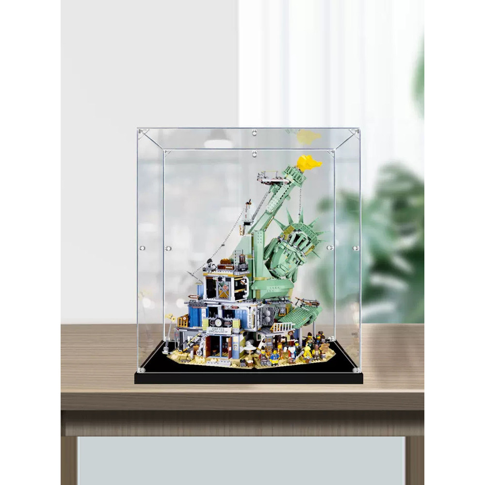 [กล่องแสดงโปร่งใส] ปราสาทการลงโทษ รูปปั้นยุบของกล่องแสดงอะคริลิกเสรีภาพเหมาะสําหรับเลโก้ 70840 กล่อง