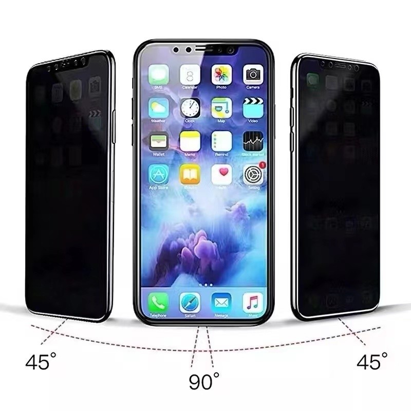 ฟิล์มกระจกกันมอง(PRIVACY) Glฟิล์มกันเสือกเต็มจอ ฟิล์มกระจก ฟิล์มกันมอง Samsung A05 A05s A06 A02 A12 