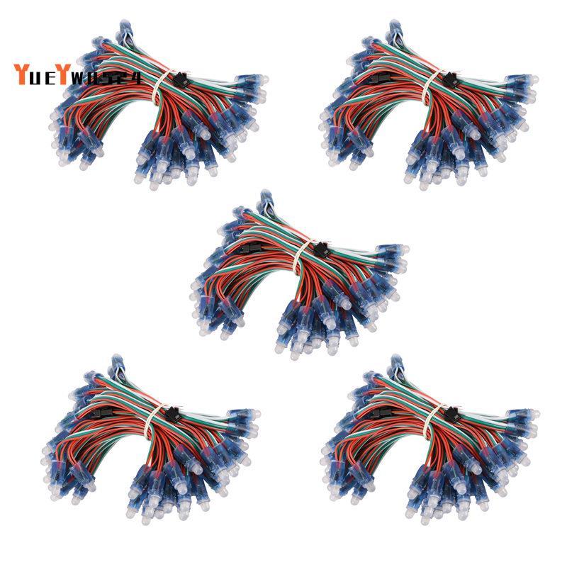 [ขายดี Y4]500 ชิ้น 12 มิลลิเมตร WS2811 โมดูลไฟพิกเซล LED สีเต็มรูปแบบ DC5V IP68 กันน้ํา RGB 2811 190