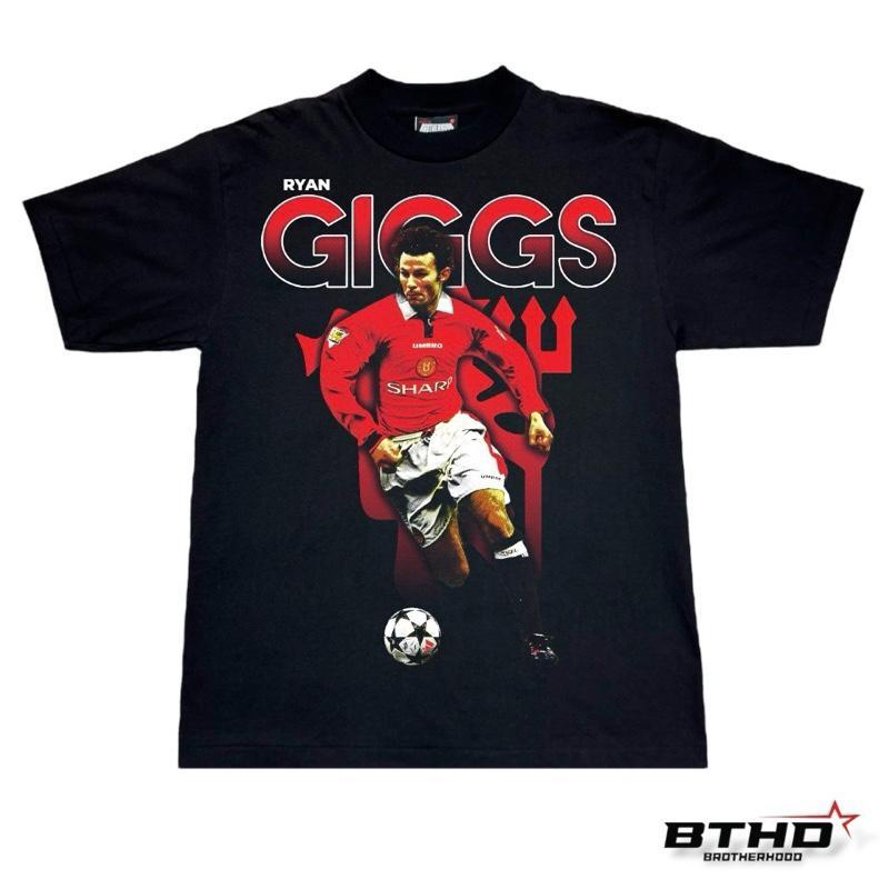 BTHD: RYAN GIGGS เสื้อยืดทรงโอเวอร์ไซส์คอฟิต  เสื้อ ผ้า