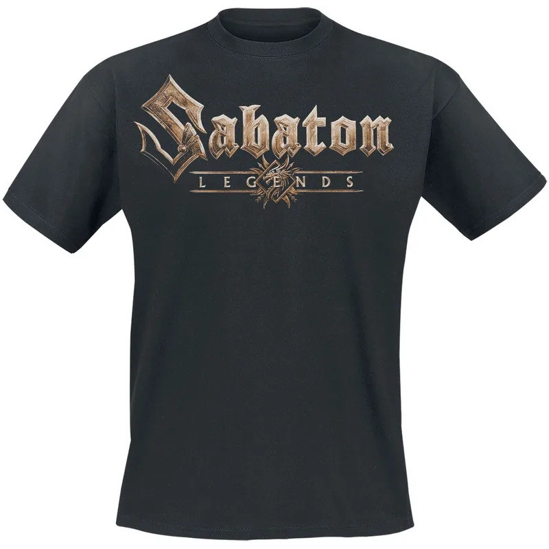 โลโก้ _ เสื้อยืด Sabaton หรูหราสำหรับทั้งผู้ชายและผู้หญิง ท็อป Y2k 2026