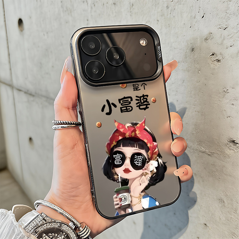 Rich Girl สําหรับ iPhone 17 16 15 14 12 Pro Max 13Mini 11Pro XR 7 8 Plus SE กันกระแทกป้องกันหน้าจอปลอก